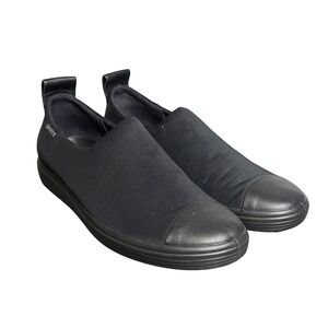 ECCO Womens Soft 7 GTX Gore Tex Slip On‎ Casual Shoes Black Sneakers 6-6.5/37